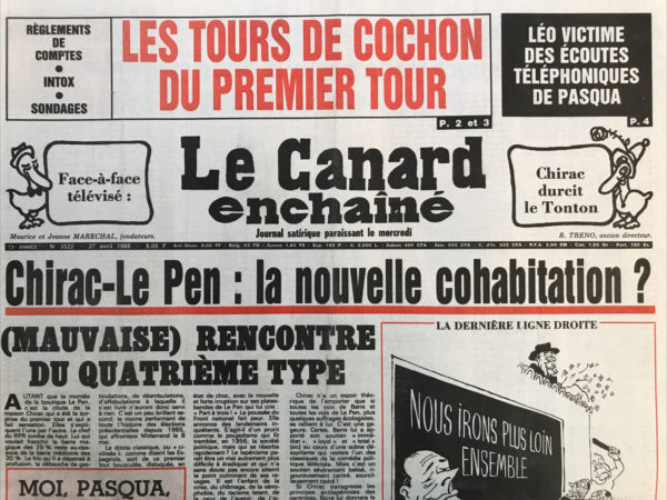 N° 3522 du Canard Enchaîné -  27 Avril 1988