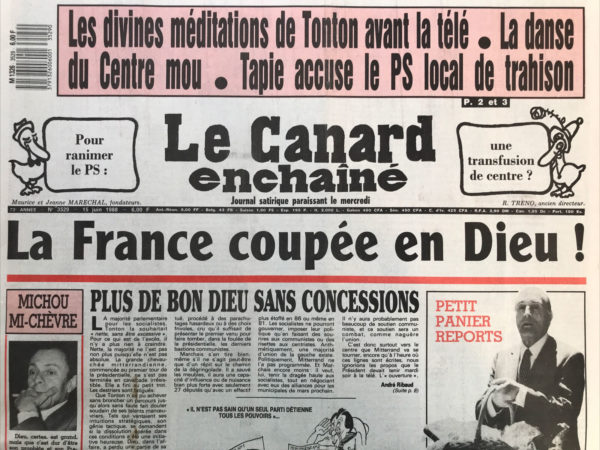 N° 3529 du Canard Enchaîné -  15 Juin 1988