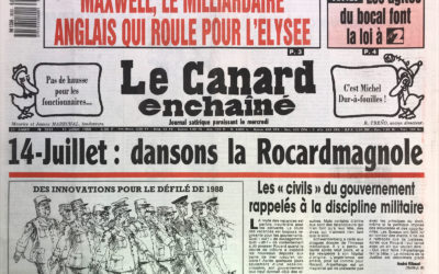 N° 3533 du Canard Enchaîné –  13 Juillet 1988