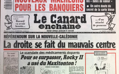 N° 3540 du Canard Enchaîné –  31 Août 1988