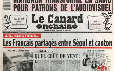 N° 3543 du Canard Enchaîné –  21 Septembre 1988