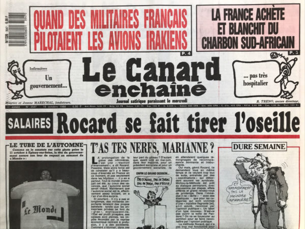 N° 3547 du Canard Enchaîné -  19 Octobre 1988