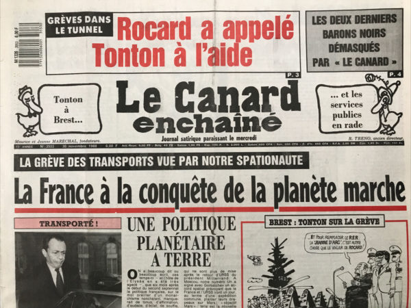 N° 3553 du Canard Enchaîné -  30 Novembre 1988