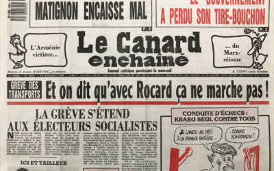 N° 3555 du Canard Enchaîné –  14 Décembre 1988