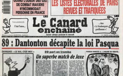 N° 3558 du Canard Enchaîné –  4 Janvier 1989