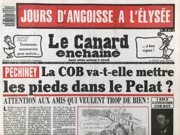 N° 3561 du Canard Enchaîné -  25 Janvier 1989