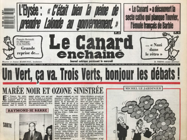 N° 3568 du Canard Enchaîné -  15 Mars 1989