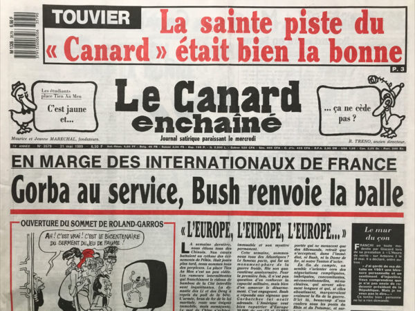 N° 3579 du Canard Enchaîné -  31 Mai 1989