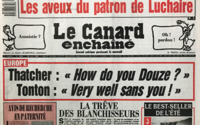 N° 3583 du Canard Enchaîné –  28 Juin 1989