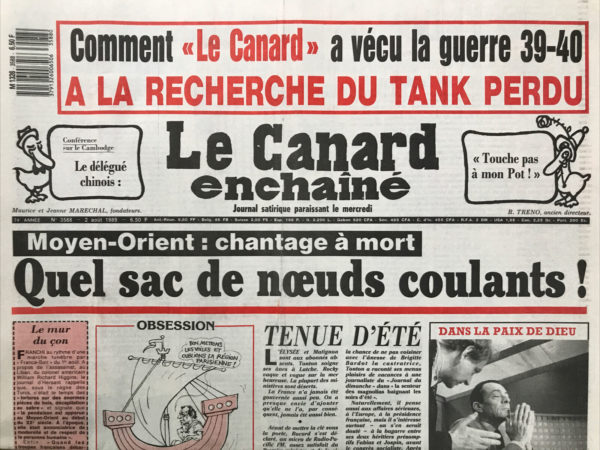 N° 3588 du Canard Enchaîné -  2 Août 1989