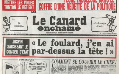 N° 3602 du Canard Enchaîné –  8 Novembre 1989