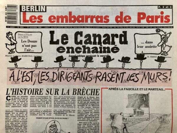 N° 3603 du Canard Enchaîné -  15 Novembre 1989