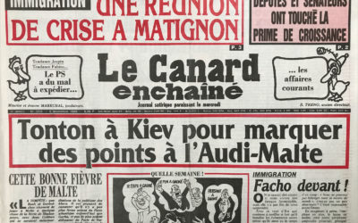 N° 3606 du Canard Enchaîné –  6 Décembre 1989