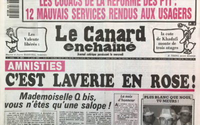 N° 3624 du Canard Enchaîné –  11 Avril 1990