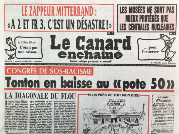 N° 3627 du Canard Enchaîné -  2 Mai 1990