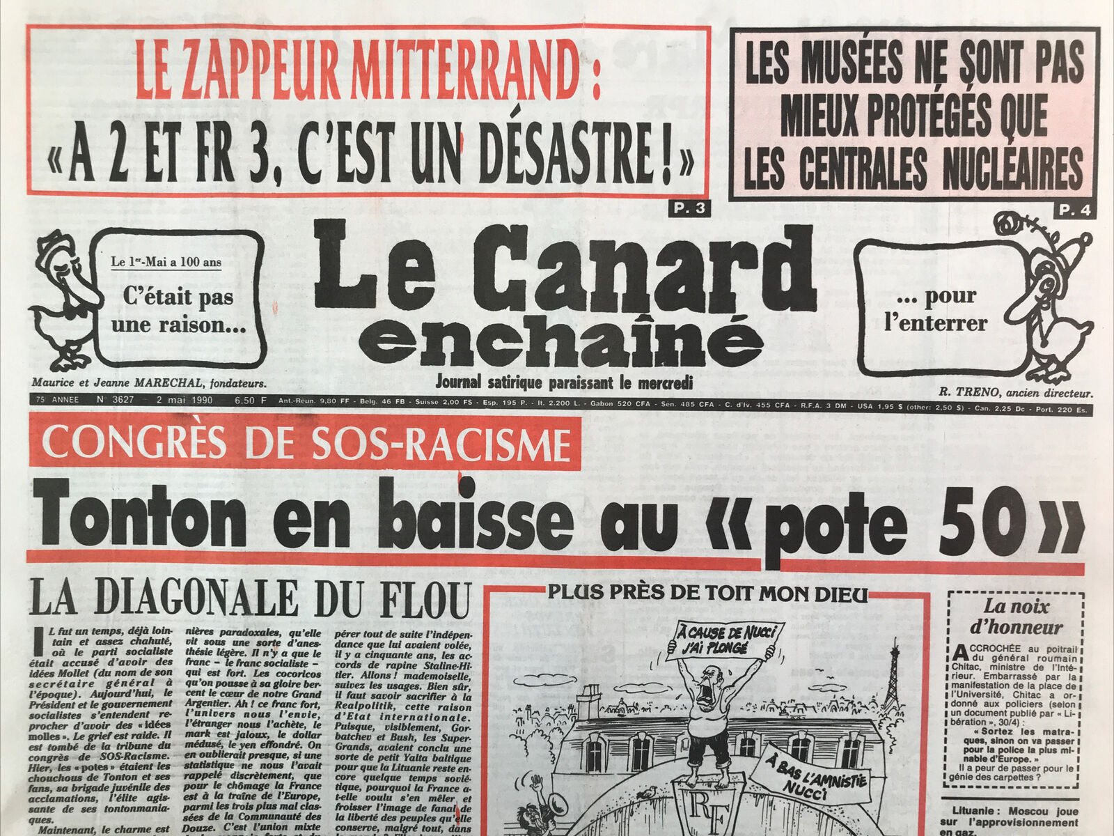 Couac ! | Acheter un Canard | Vente d'Anciens Journaux du Canard Enchaîné. Des Journaux Satiriques de Collection, Historiques & Authentiques de 1916 à 2004 ! | 3627