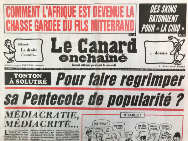 N° 3631 du Canard Enchaîné -  30 Mai 1990