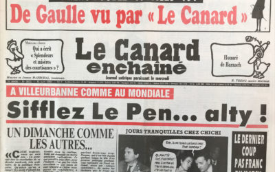 N° 3633 du Canard Enchaîné –  13 Juin 1990