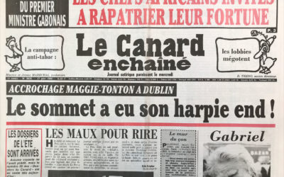 N° 3635 du Canard Enchaîné –  27 Juin 1990