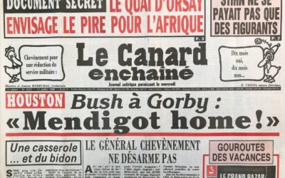 N° 3637 du Canard Enchaîné –  11 Juillet 1990