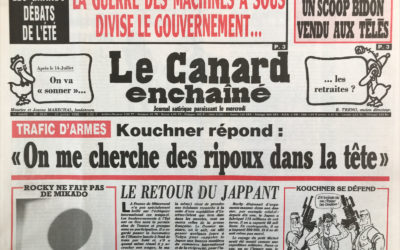 N° 3639 du Canard Enchaîné –  25 Juillet 1990
