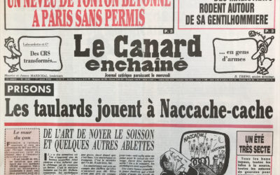 N° 3640 du Canard Enchaîné –  1 Août 1990