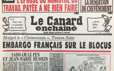N° 3642 du Canard Enchaîné –  15 Août 1990