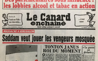 N° 3650 du Canard Enchaîné –  10 Octobre 1990