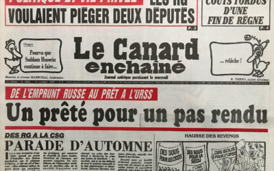 N° 3653 du Canard Enchaîné –  31 Octobre 1990