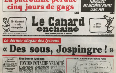 N° 3654 du Canard Enchaîné –  7 Novembre 1990