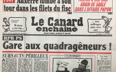 N° 3659 du Canard Enchaîné –  12 Décembre 1990