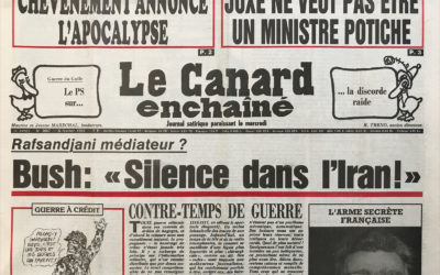 N° 3667 du Canard Enchaîné –  6 Février 1991