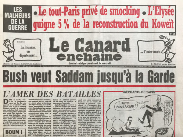 N° 3670 du Canard Enchaîné -  27 Février 1991