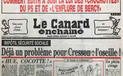 N° 3682 du Canard Enchaîné –  22 Mai 1991