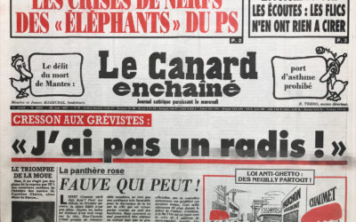 N° 3683 du Canard Enchaîné –  29 Mai 1991