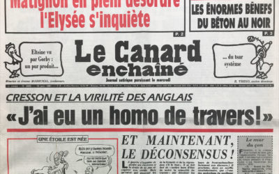 N° 3686 du Canard Enchaîné –  19 Juin 1991