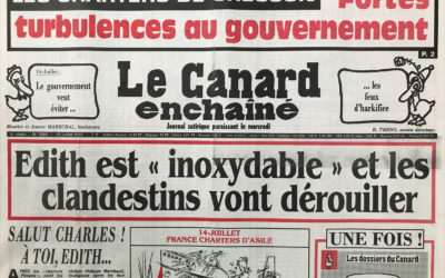 N° 3689 du Canard Enchaîné –  10 Juillet 1991