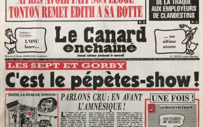N° 3690 du Canard Enchaîné –  17 Juillet 1991