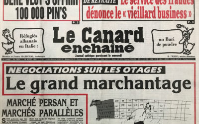 N° 3694 du Canard Enchaîné –  14 Août 1991