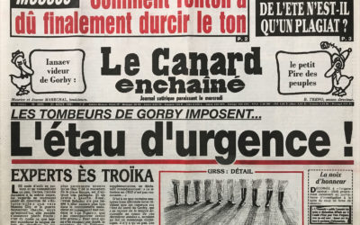 N° 3695 du Canard Enchaîné –  21 Août 1991