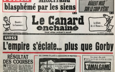 N° 3696 du Canard Enchaîné –  28 Août 1991