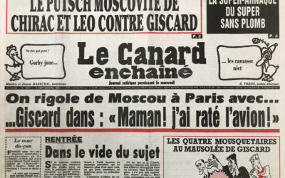 N° 3697 du Canard Enchaîné –  4 Septembre 1991