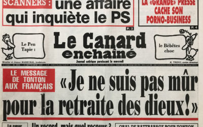 N° 3698 du Canard Enchaîné –  11 Septembre 1991