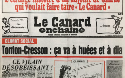 N° 3699 du Canard Enchaîné –  18 Septembre 1991