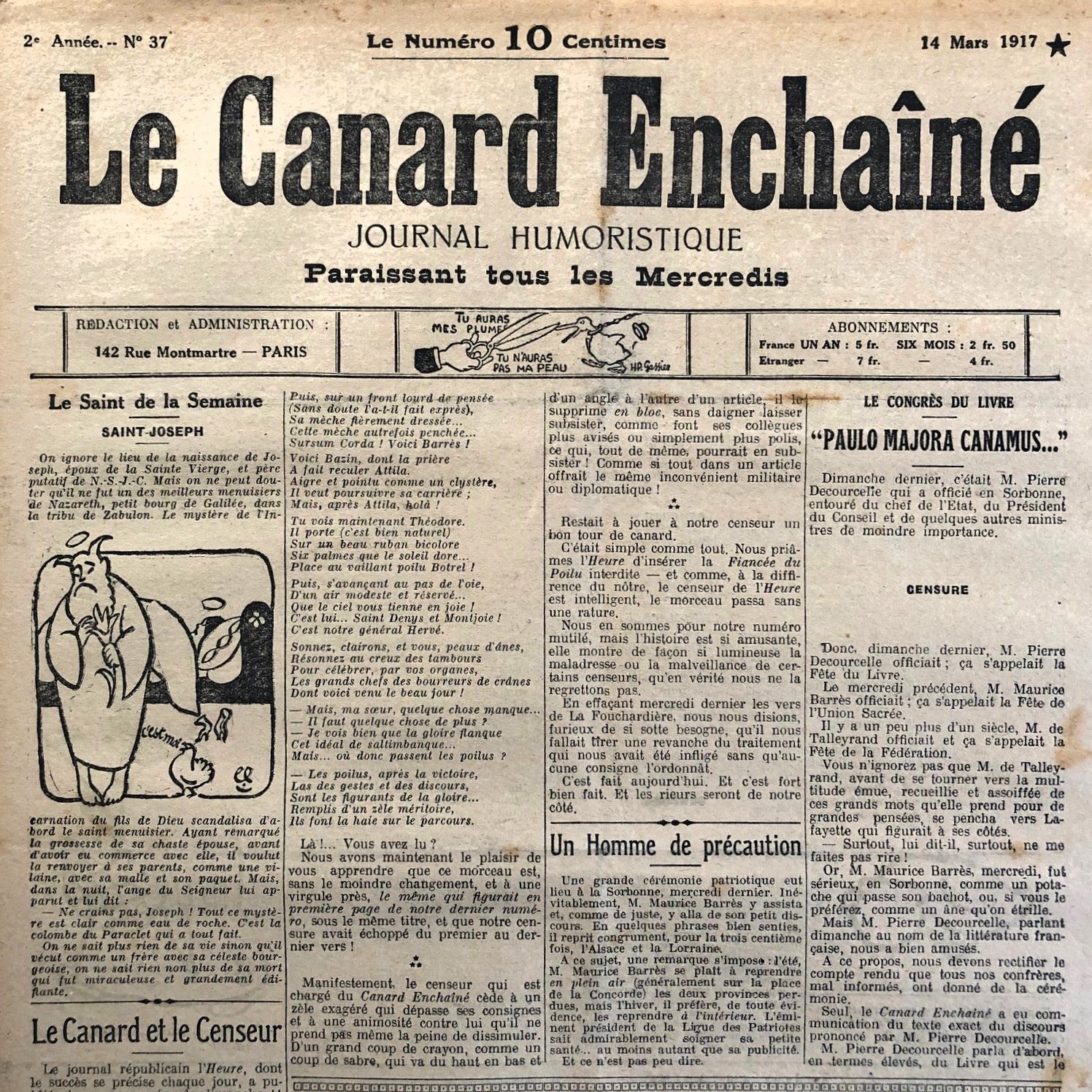 Couac ! | Acheter un Canard | Vente d'Anciens Journaux du Canard Enchaîné. Des Journaux Satiriques de Collection, Historiques & Authentiques de 1916 à 2005 ! | 37 7