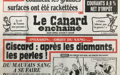 N° 3700 du Canard Enchaîné –  25 Septembre 1991