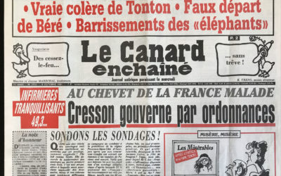 N° 3702 du Canard Enchaîné –  9 Octobre 1991