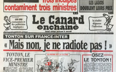 N° 3704 du Canard Enchaîné –  23 Octobre 1991
