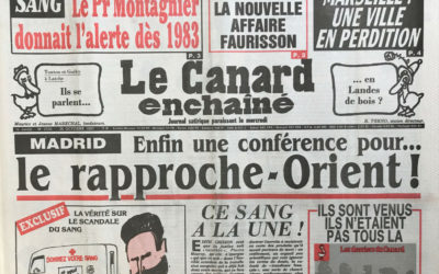 N° 3705 du Canard Enchaîné –  30 Octobre 1991