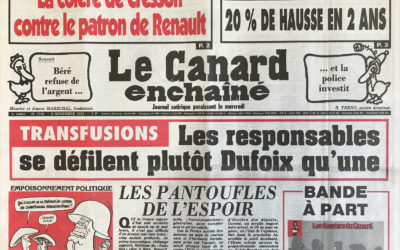 N° 3706 du Canard Enchaîné –  6 Novembre 1991